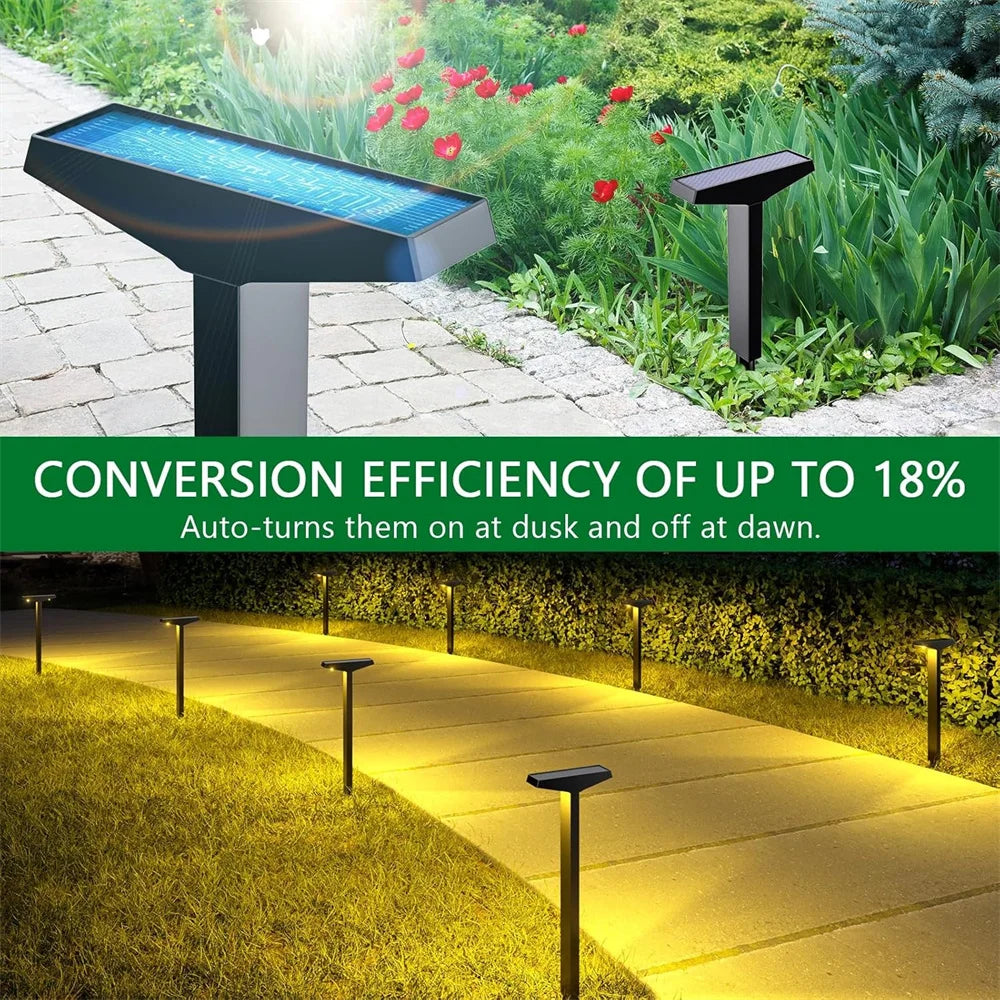Waterproof Solar LED Landscape Path Lights For Outdoor Garden