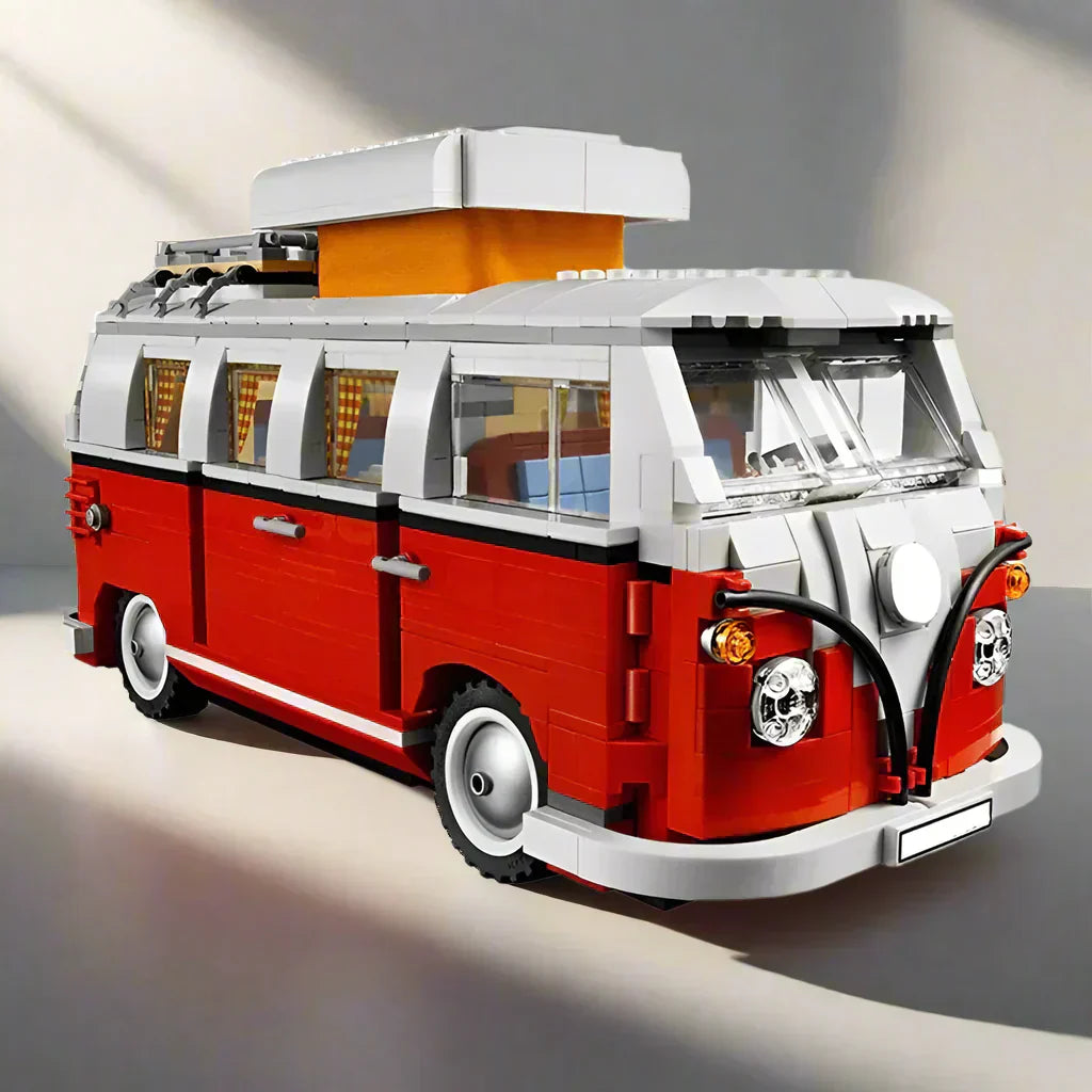 MINISO Disney Modellini Auto FIAT 500 e VW Camper – Set Divertente di Mini Auto da Costruire