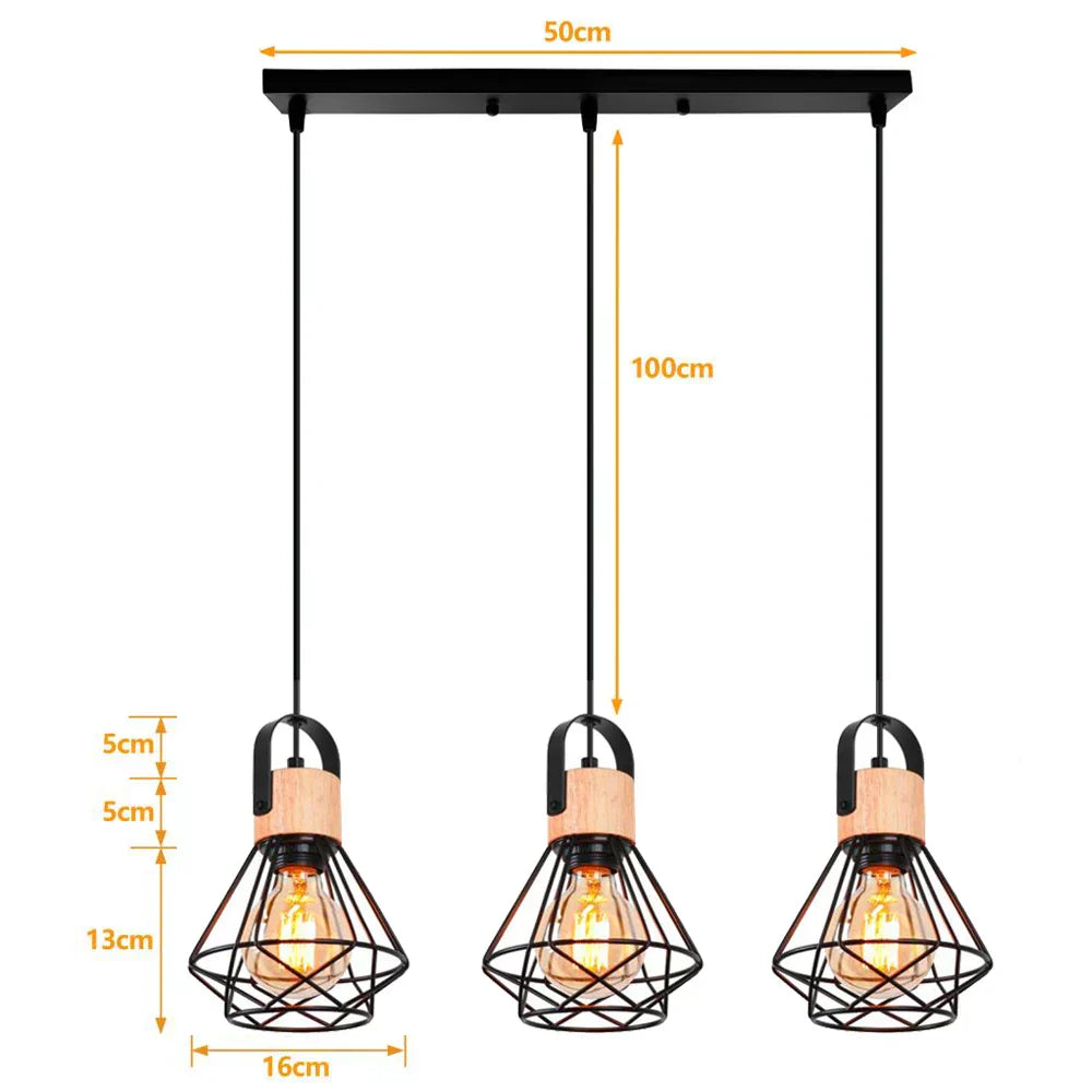 Luminaires en bois vintage nordiques