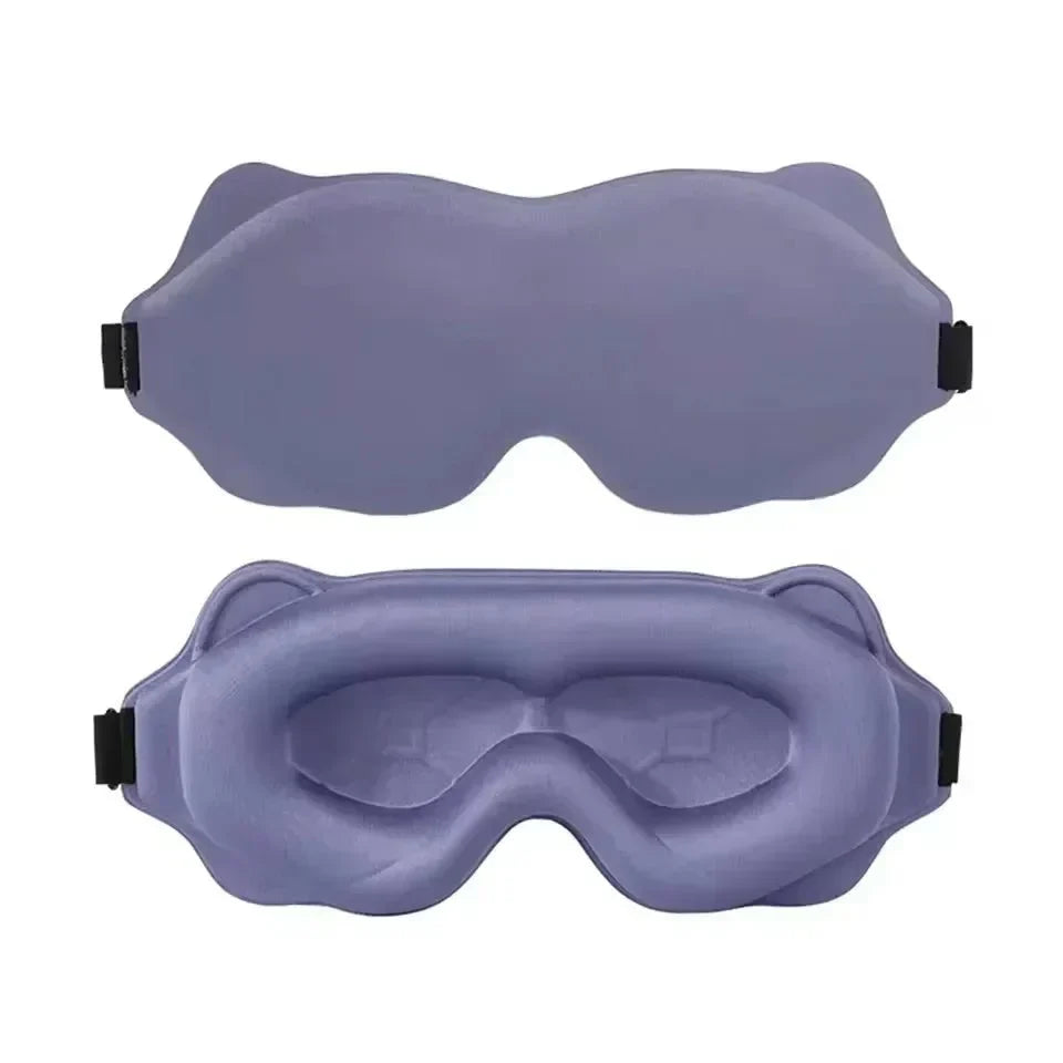 מסכת שינה NoctiShade 6D מקצף זיכרון חוסם אור לשינה עמוקה ולהארכות ריסים