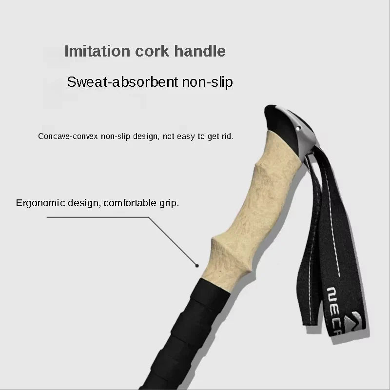 Telescopic Hiking Poles for Lightweight Outdoor Support
