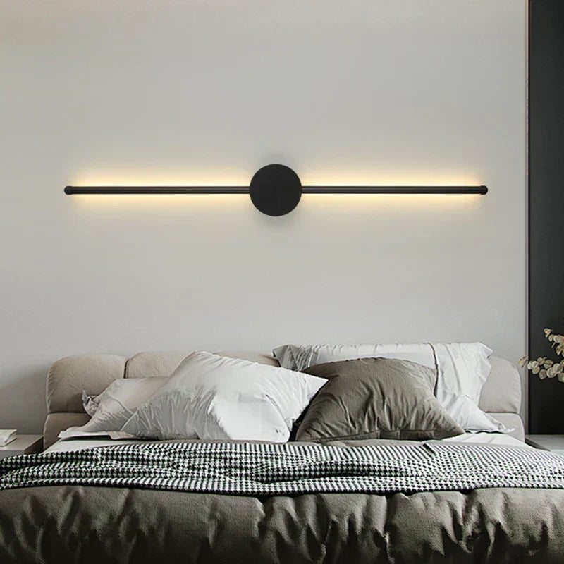 I-Shaped LED Wall Light With Adjustable Three-Tone Glow For Bedroom And Living Rooms