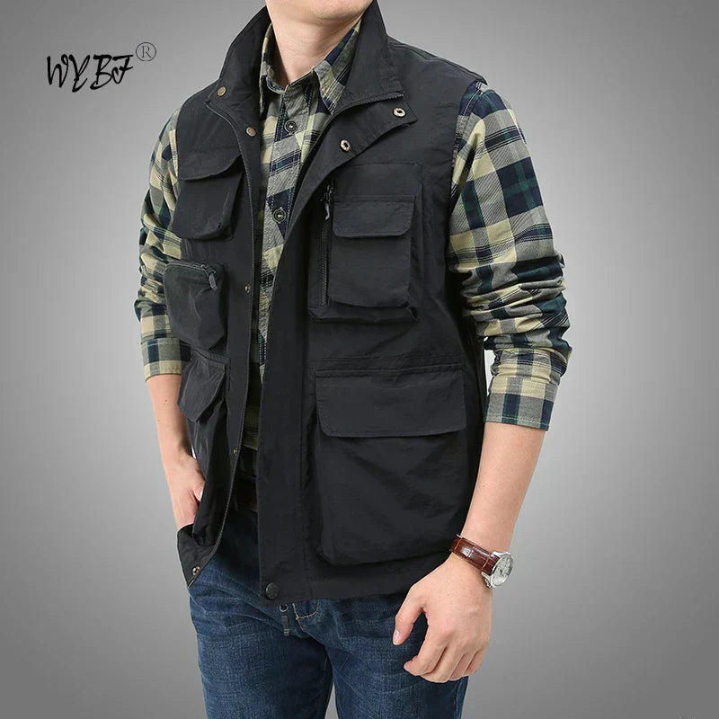 Gilet tactique de randonnée, pêche, cargo / photographe en mesh