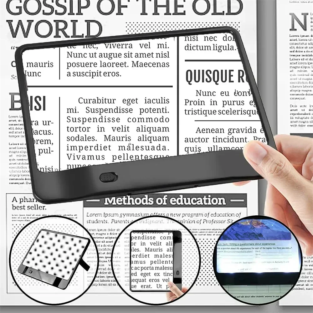 Lente d'ingrandimento per lettura con luce LED