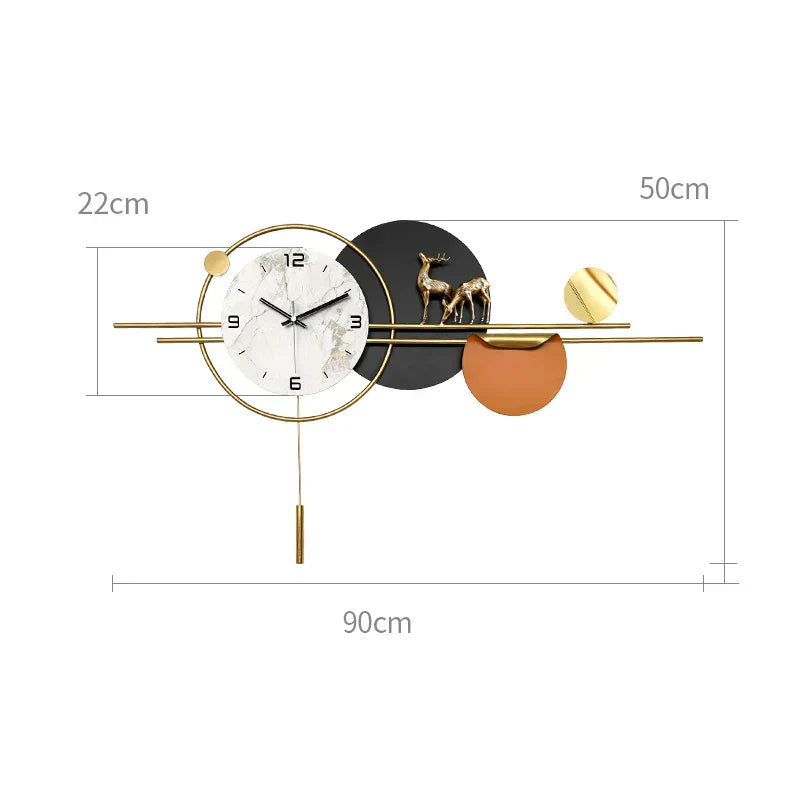Nordische Designer-Wanduhr