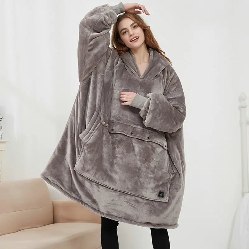 CozyHood - Vyhřívaná vlnená mikina pro líné muže