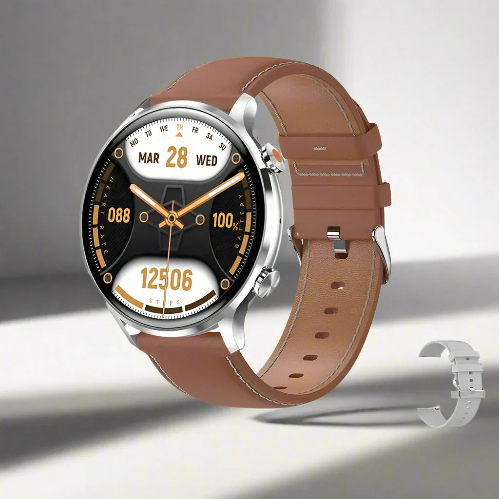 Lynx AMOLED Smartklocka – HD-skärm, Bluetooth-samtal, Fitness Tracker, IP68 Vattentät