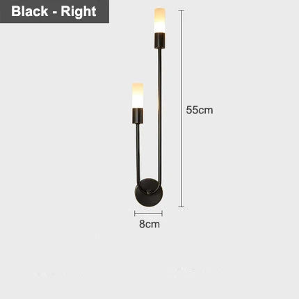 Aurora fekete és arany fali lámpák G9 beltéri világítással