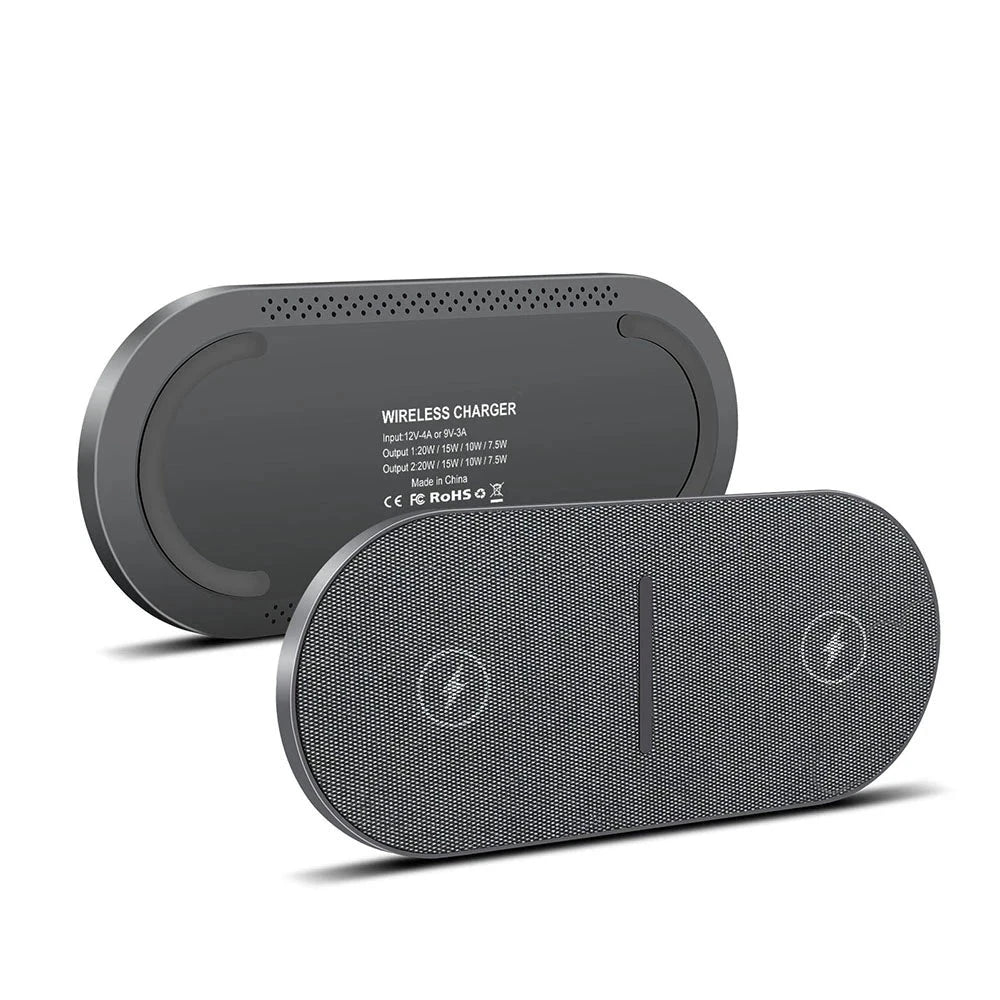 Kyvera | iPhoneとAirPods用デュアル40Wワイヤレス充電ステーション | Orntli