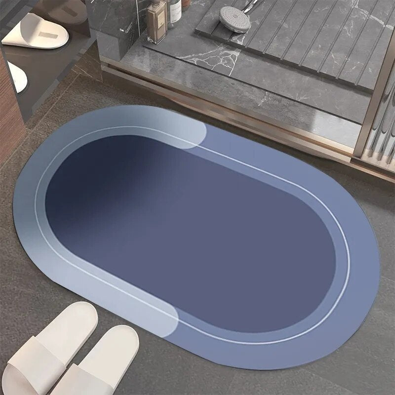 Tappetino da bagno super assorbente antiscivolo – ad asciugatura rapida e sicuro per pavimenti bagnati
