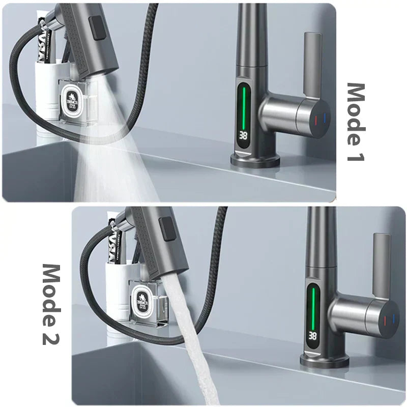 Torneira de Cascata Vrimlo com Display de Temperatura