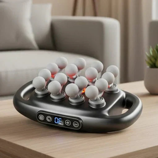 NovaFlex-Tiefengewebemassagegerät mit 16 Massageköpfen und Wärmefunktion
