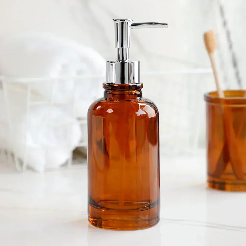 Apothecary Luxe – Set Bilik Mandi Kaca Elegan untuk Penampilan Abadi