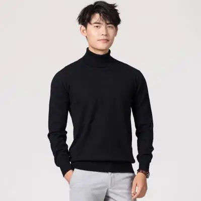 Suéter de cuello alto de cachemira Elliot – Calidez de lujo para hombres | Otoño e invierno 2023