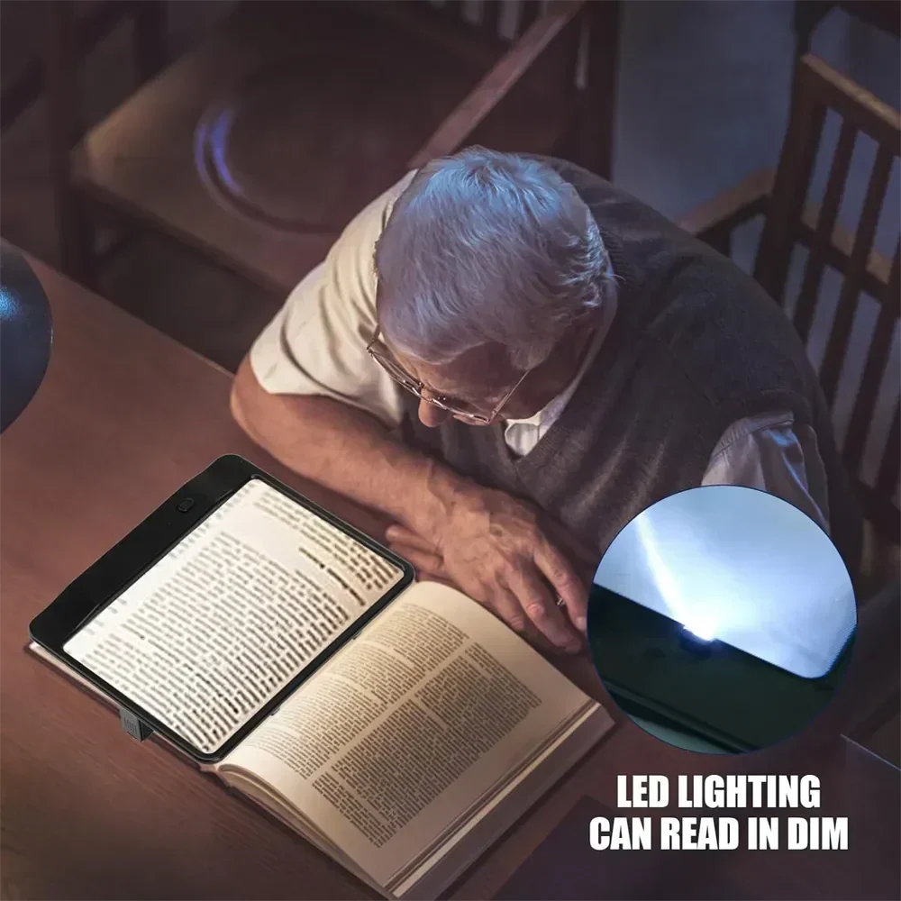 Lente d'ingrandimento per lettura con luce LED