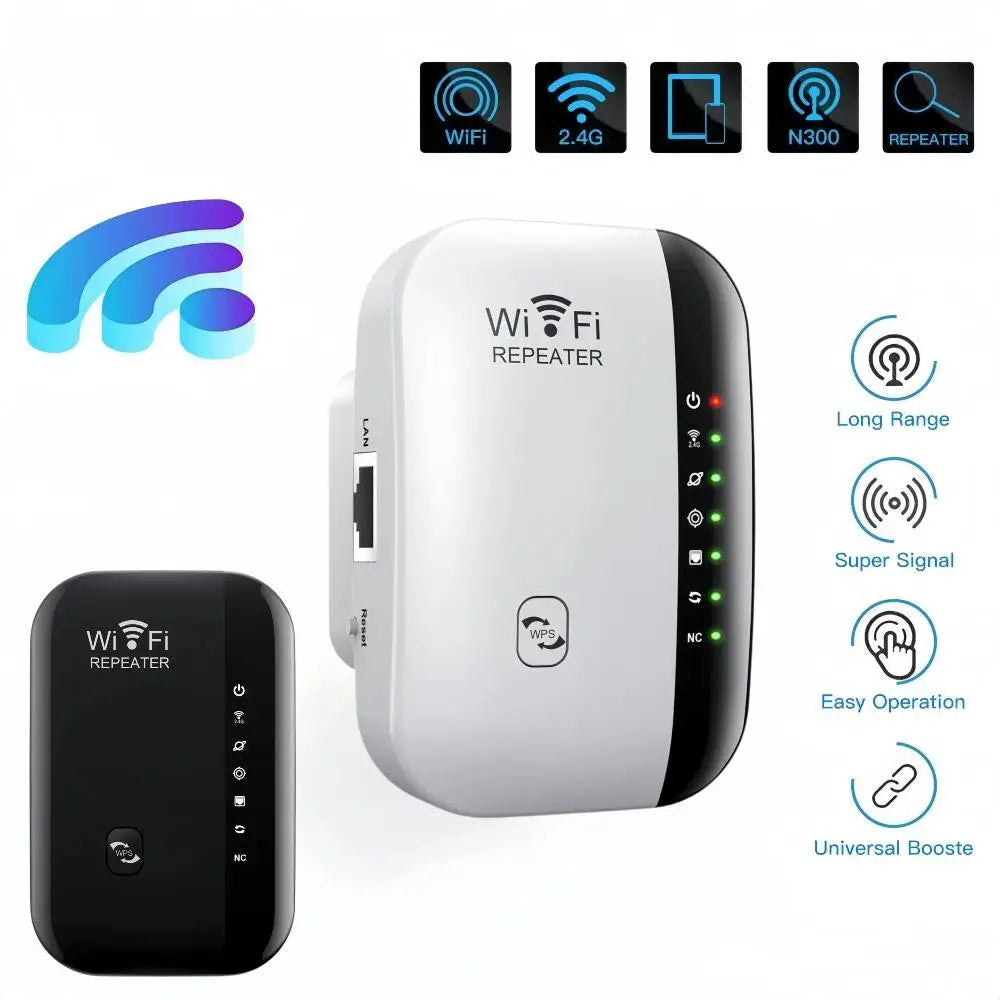 WiFi Forsterker™ - 300 Mbps Trådløs Signalforsterker
