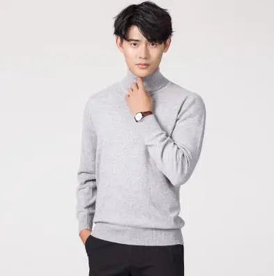 Suéter de cuello alto de cachemira Elliot – Calidez de lujo para hombres | Otoño e invierno 2023