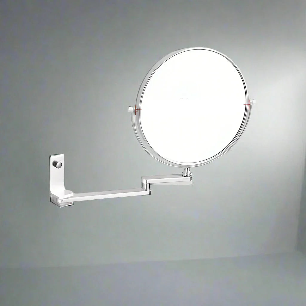 Sarah 8-inčni zidni povećalo za šminku – crni aluminijski okvir