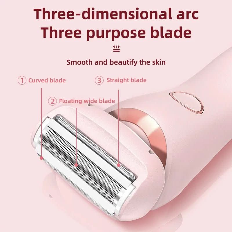 Máquina de barbear elétrica NovaTrim para homens, com luz LED e precisão suave para a pele