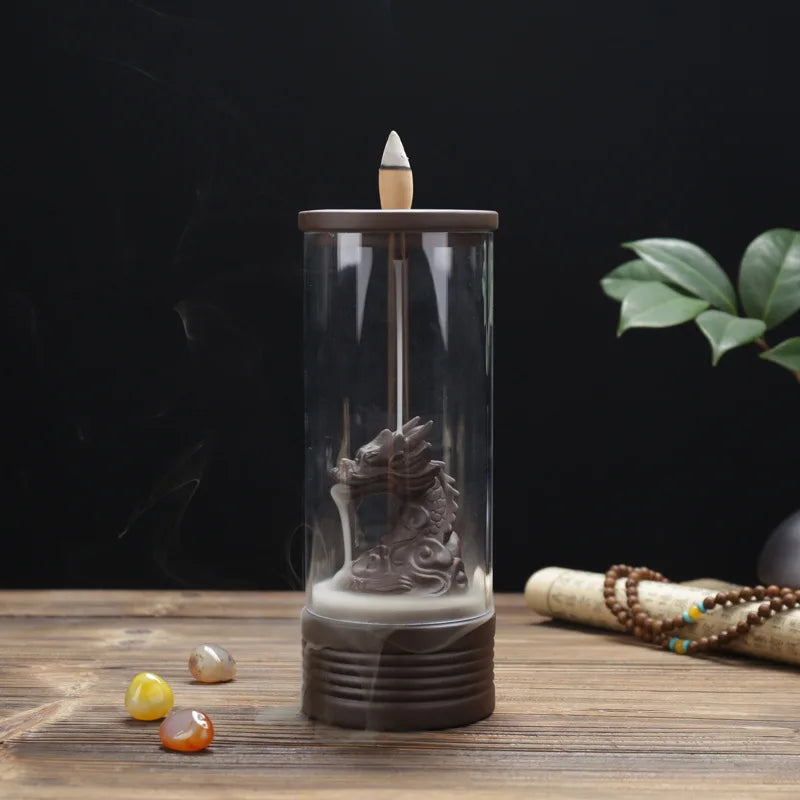 Quemador de incienso con cascada Zen Serenity para meditación