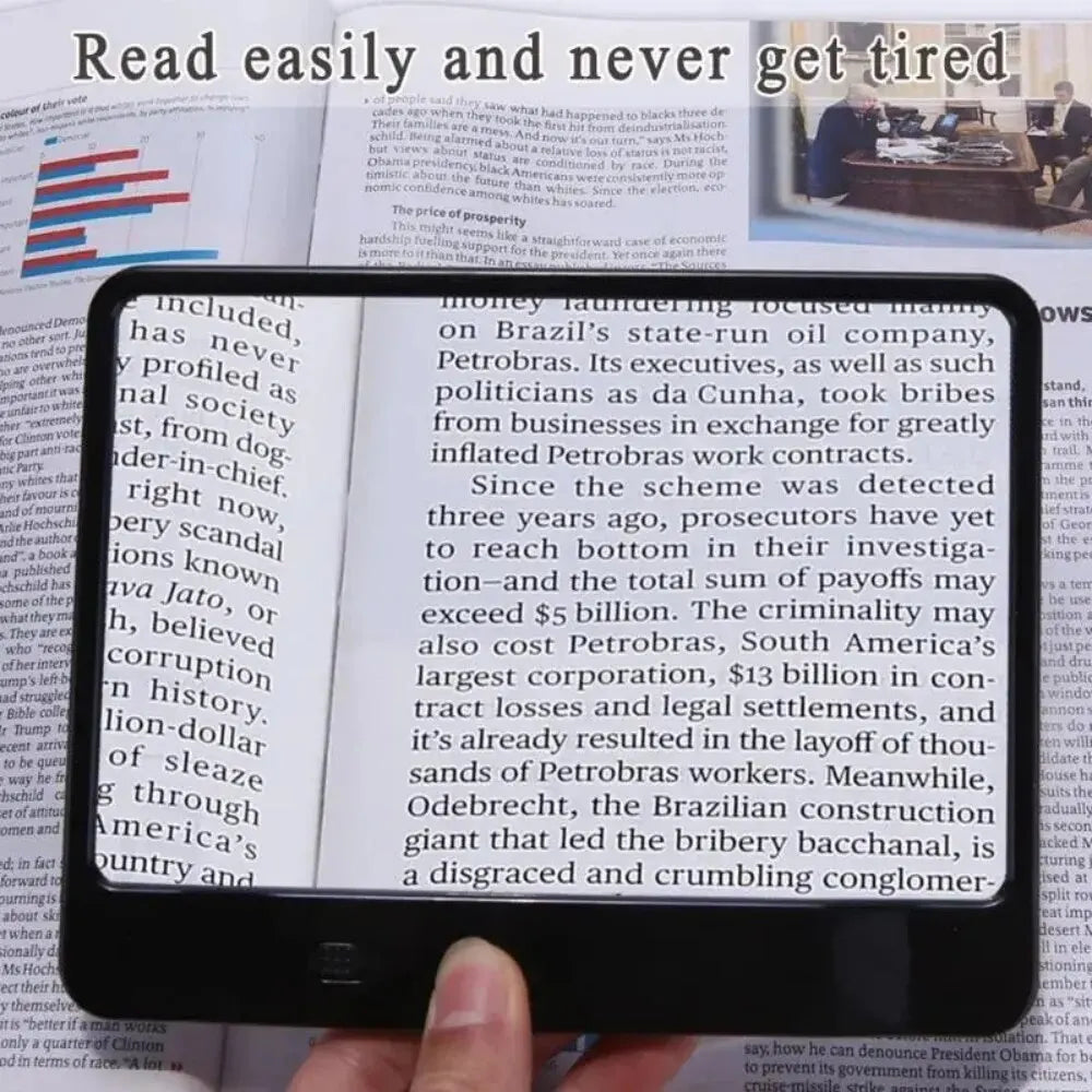 Lente d'ingrandimento per lettura con luce LED