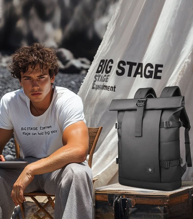 Mochila versátil y expandible TrailFlex con compartimento para portátil para aventureros