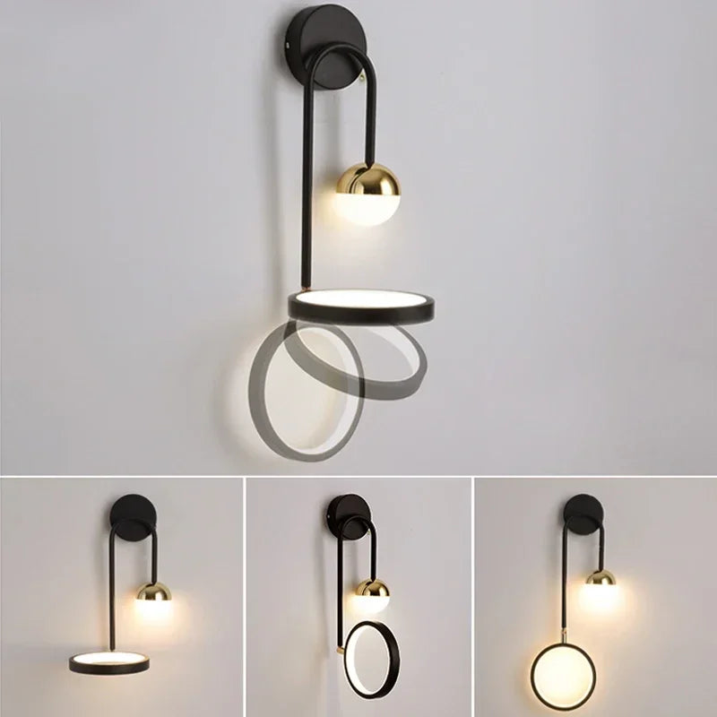 Minimalistisk Retro Vegglampe - Kreativ Belysning