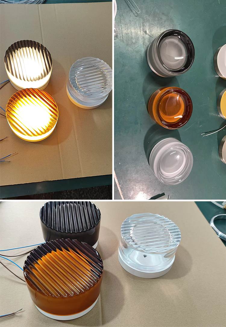 TML Ripple Lampu Dinding Moden – Penarafan IP65, Penutup Kaca Tempered, Lampu Dinding Dalaman dengan Suis Sentuh (Mentol E14 Disertakan)