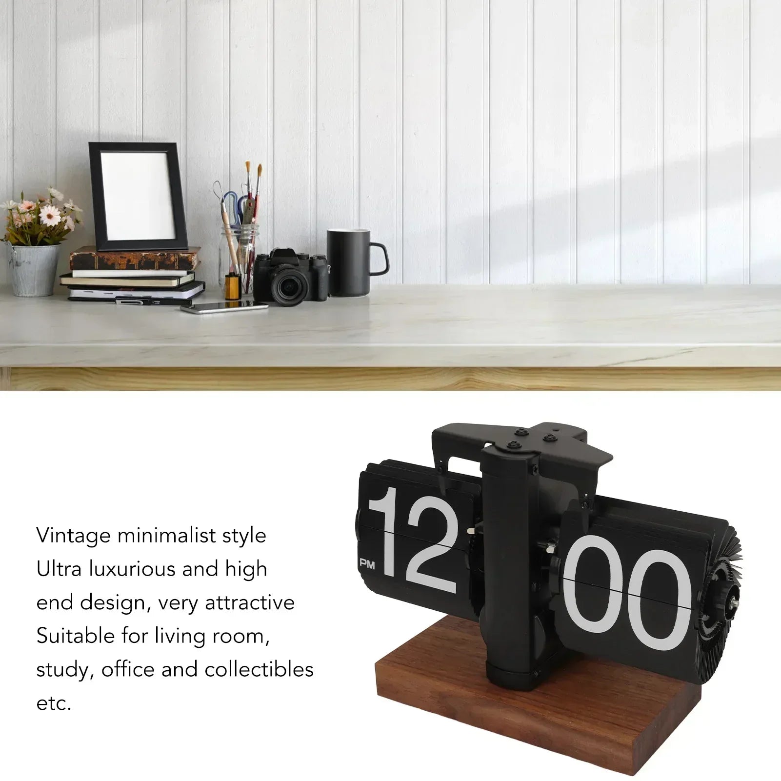 Reloj de Péndulo Vintage – Funciona con Pilas