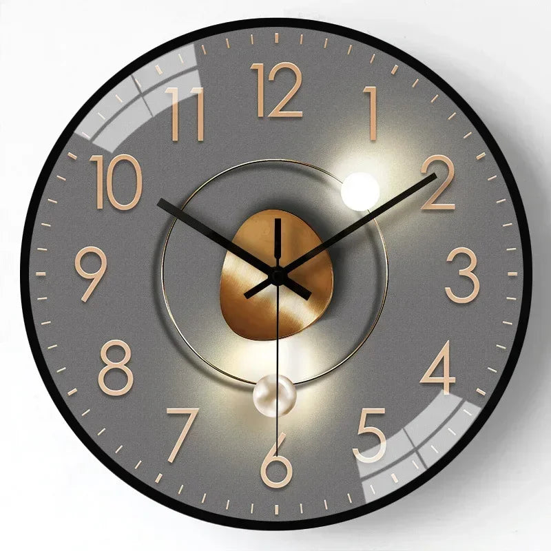 Reloj de Pared Clásico Silencioso AeroTime, Sin Tictac, para Dormitorio y Oficina