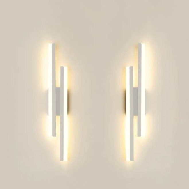 Moderne LED-væglampe – lange lyssprosser