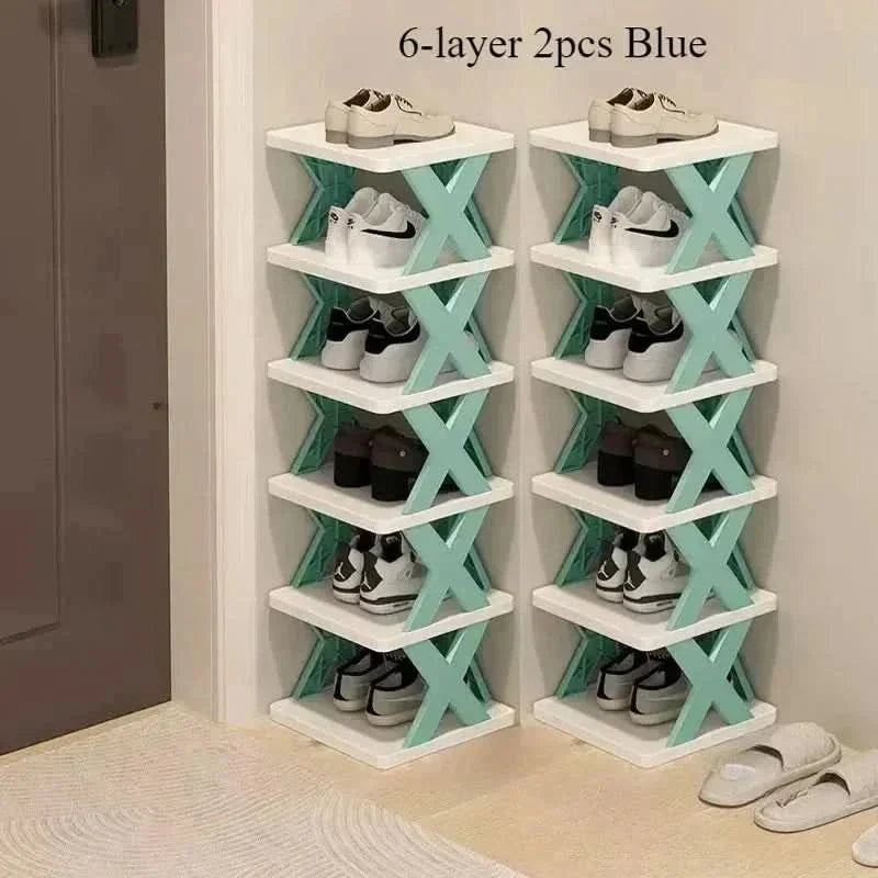 Armario organizador de zapatos de varias capas que ahorra espacio, para espacios pequeños