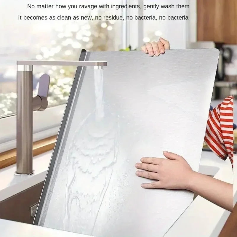 Hygienické oboustranné krájecí a hnětací prkénko z nerezové oceli