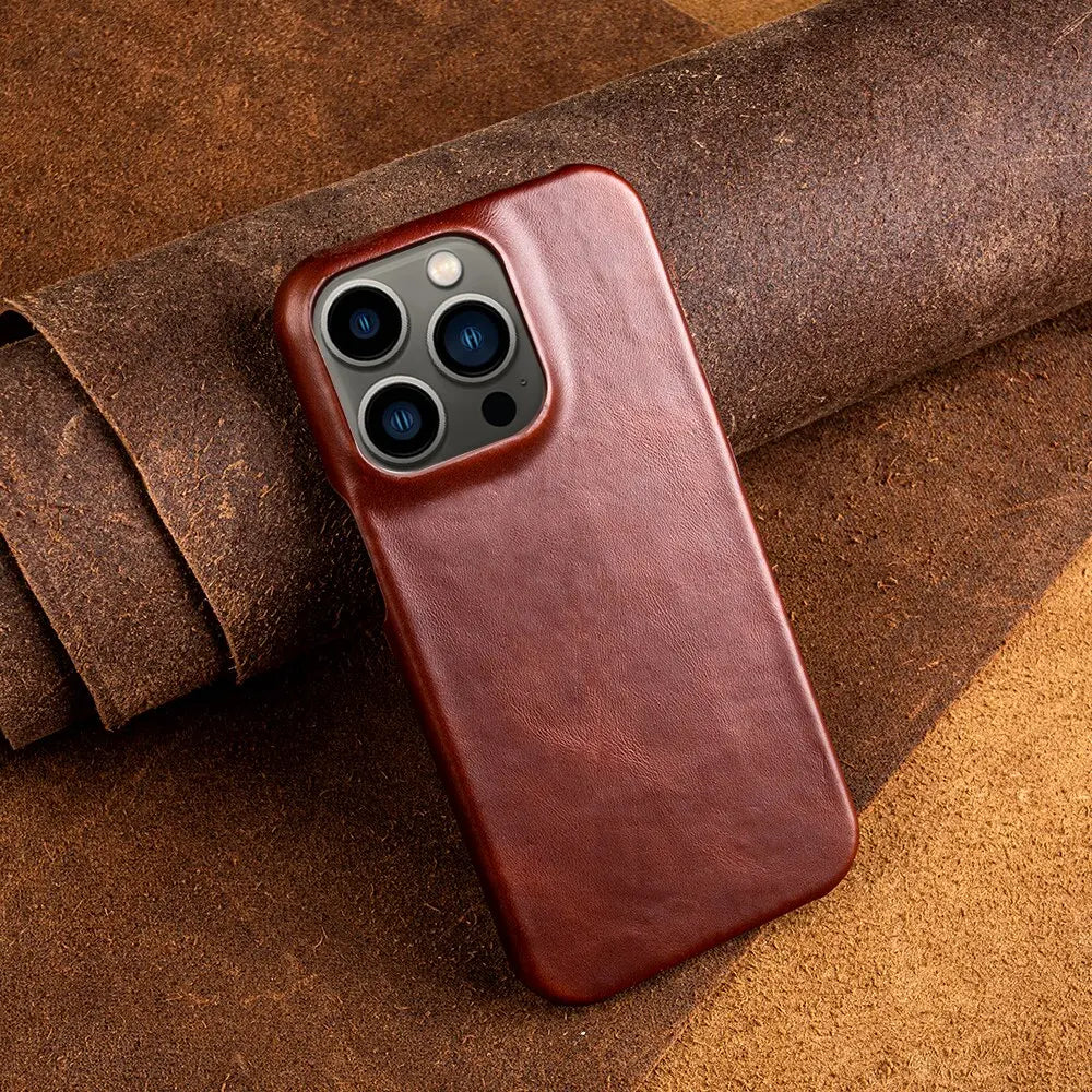 Regal Hide Luxe marhabőr iPhone tok kézzel készítve