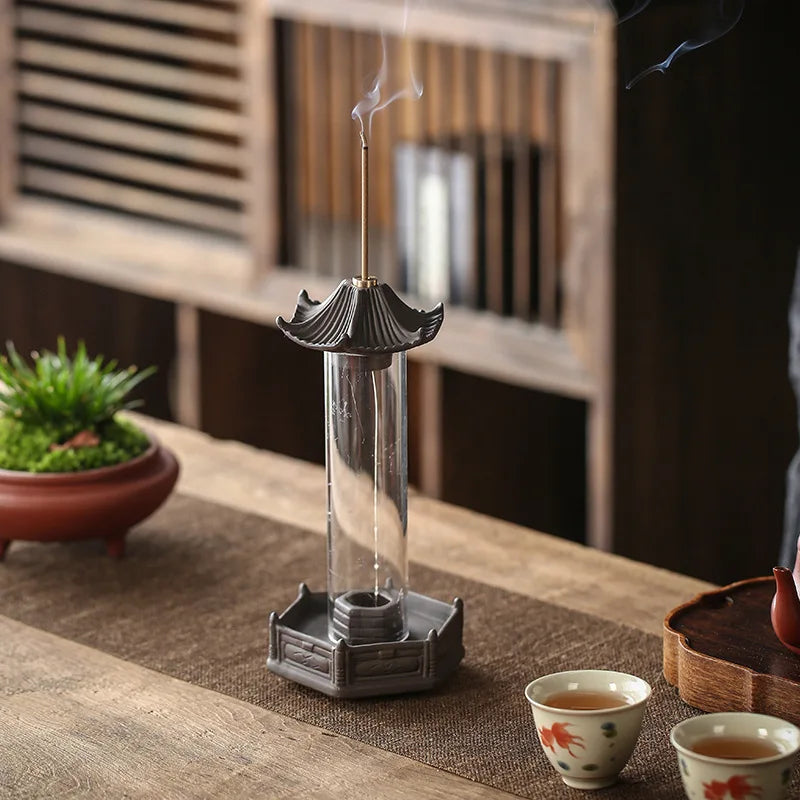 Quemador de incienso con cascada Zen Serenity para meditación