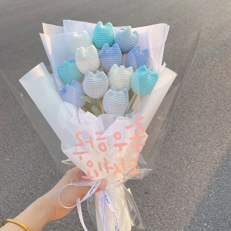 手作りのかぎ針編みフローラルアクセント | Orntli