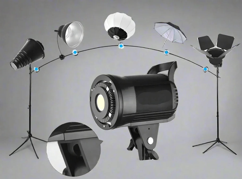 Aiden 135W 便携式LED摄影灯 – 可调光双色温，配Bowens卡口