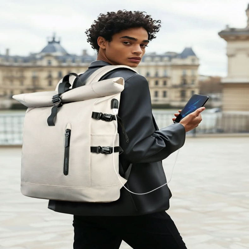 Mochila enrollable y expandible AeroTrail con compartimento para portátil para quienes se desplazan a diario