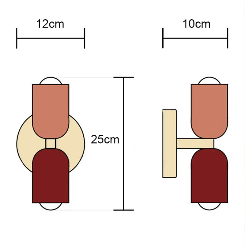 Minimalist Nordic Double Head Wall Sconce