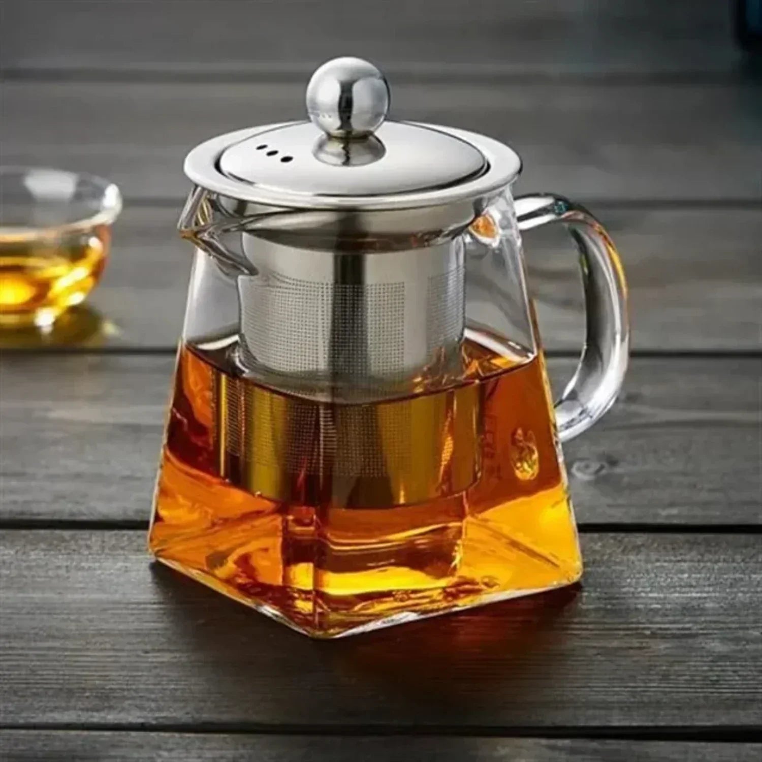 Elegante Glasteekanne und Wasserkocher mit Teesieb – Perfektes Tee-Set zum Aufbrühen für Küche, Esszimmer und Zuhause