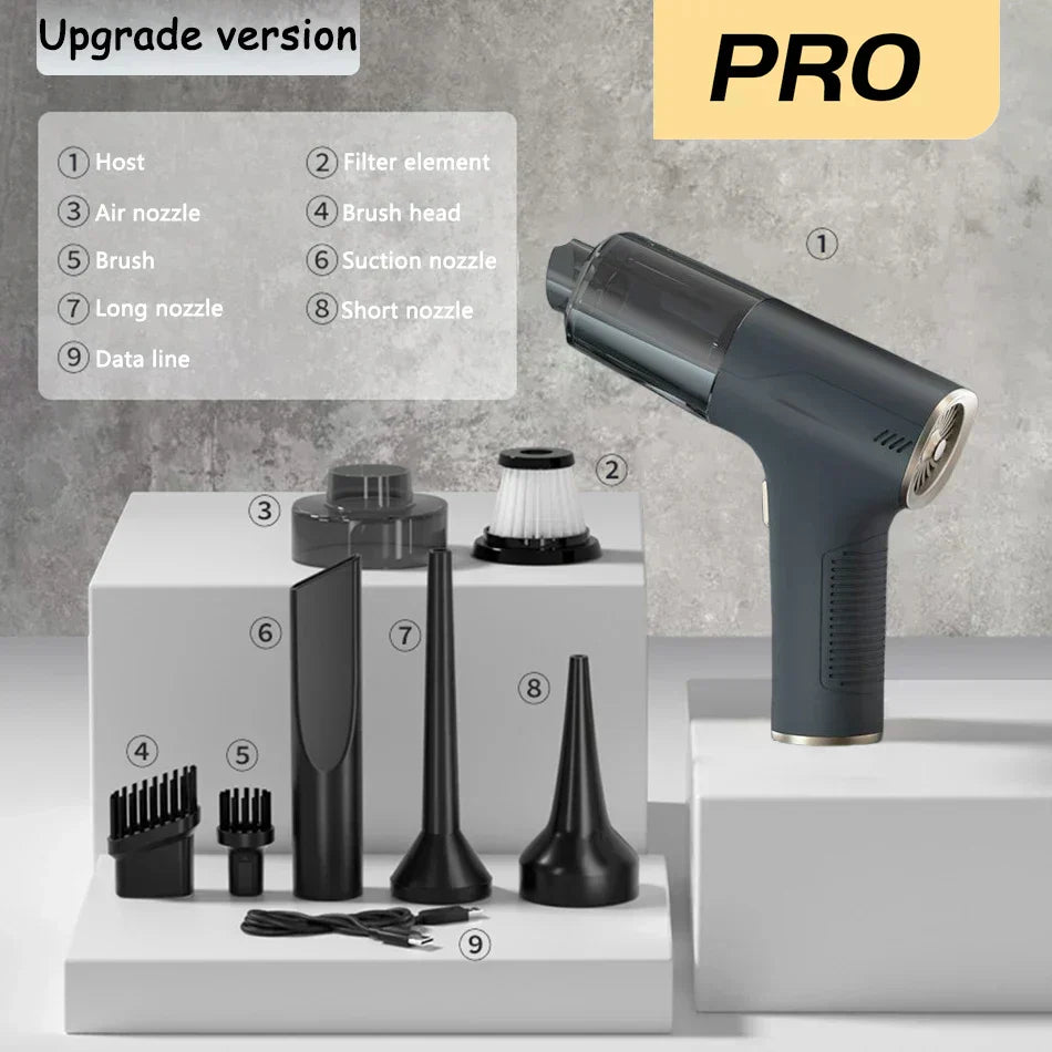 Luna ProVac Mini – Potente aspirapolvere portatile per liquidi e polveri