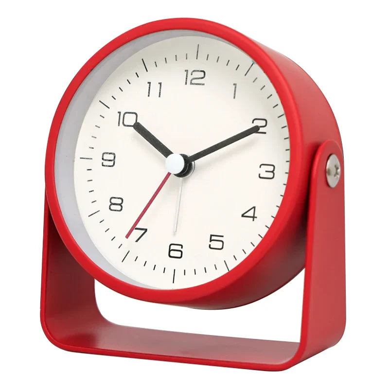 Yaratıcı Minimalist Metal Kuvars Masaüstü Alarm Saati