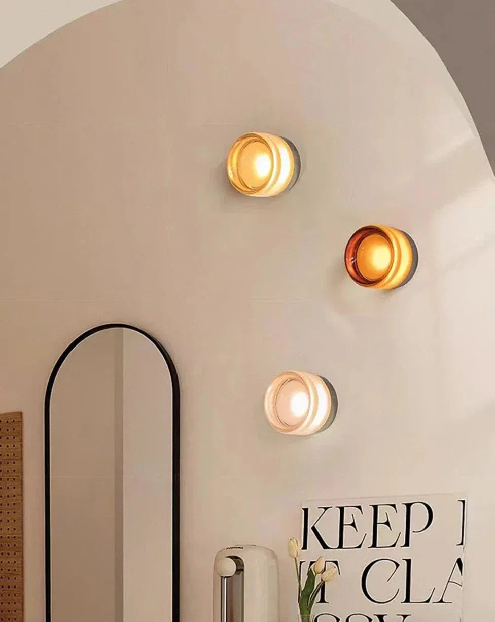 מנורת קיר מזכוכית מיידיי