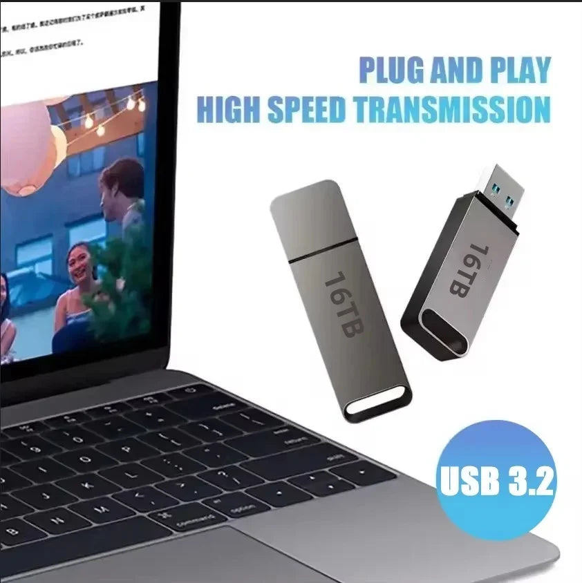 PulseDrive USB 3.2 Flash Drive High Speed Waterproof Shockproof for Windows and Mac