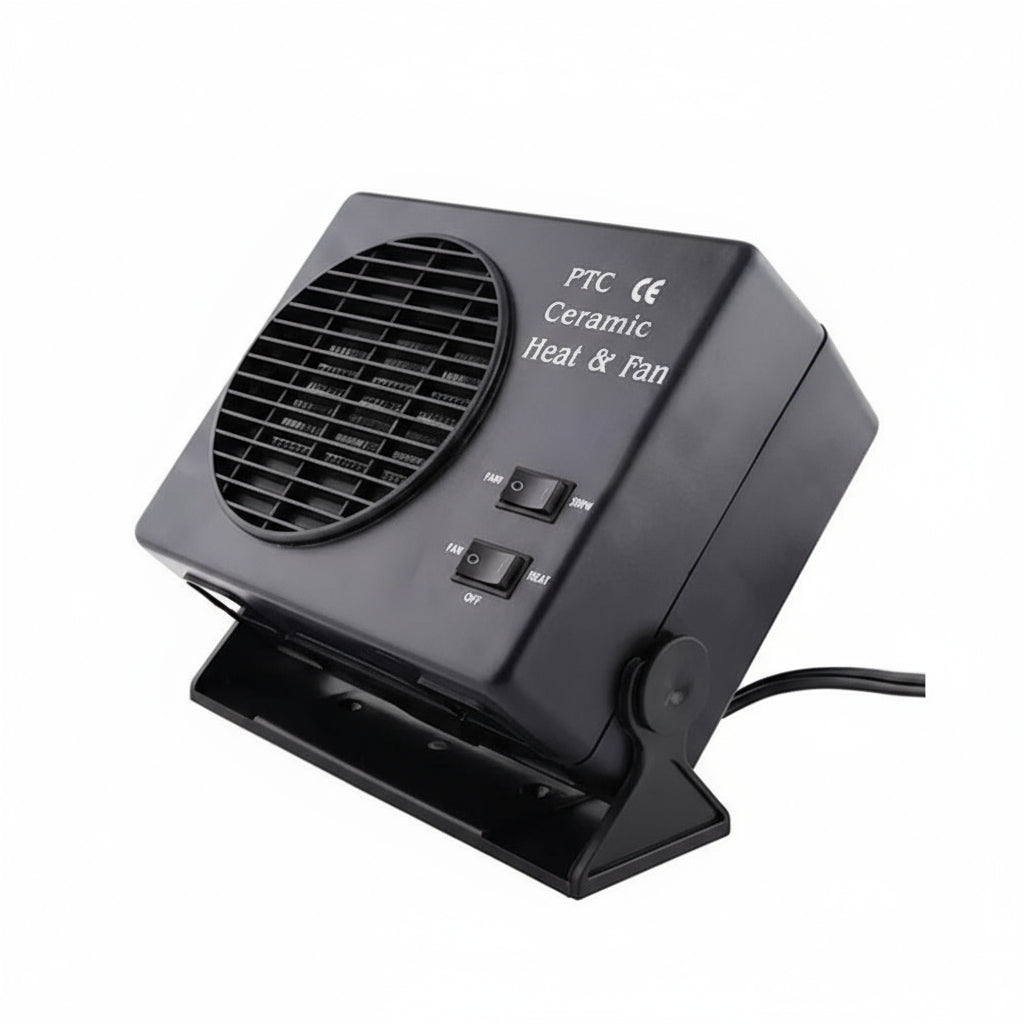 Calefactor Cerámico para Coche NovaHeat 12V 150W-300W con Ventilador y Desempañador con Termostato Automático