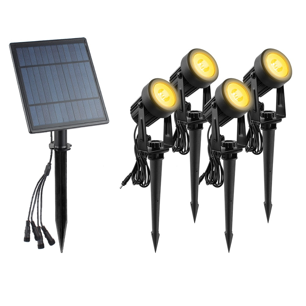 Solární reflektor vodotěsný IP65 solárně napájený LED