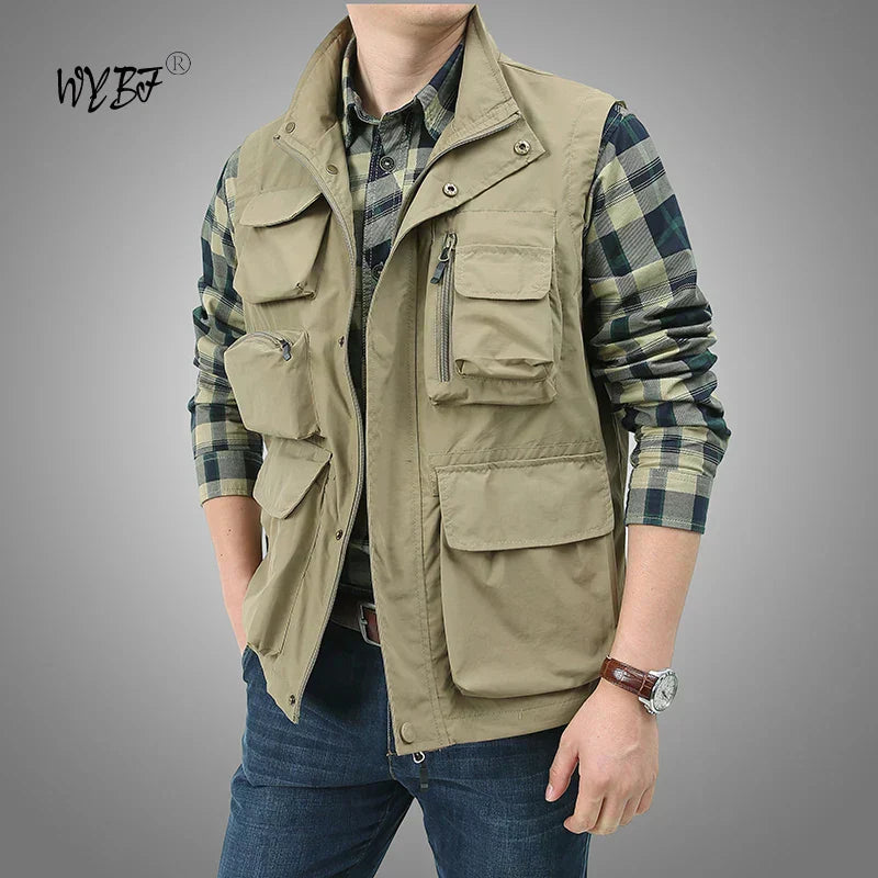 Gilet tactique de randonnée, pêche, cargo / photographe en mesh