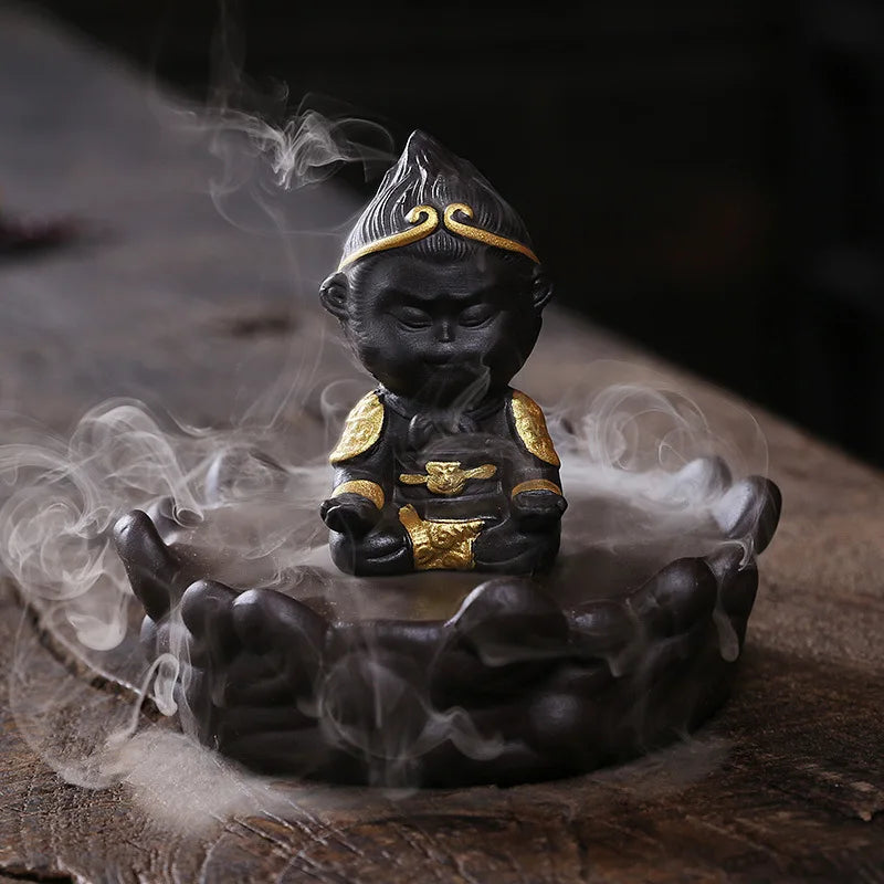 Quemador de incienso con cascada Zen Serenity para meditación