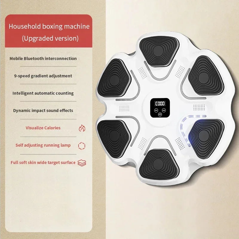 Entraîneur de Boxe Musical Intelligent – Cible Murale Interactive pour Fitness et Entraînement des Réflexes