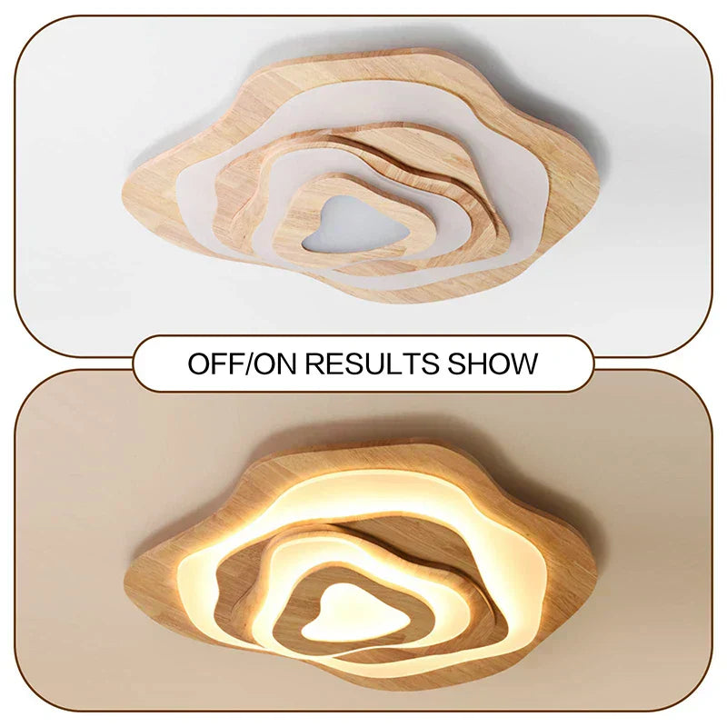 Lustre en bois Zayden